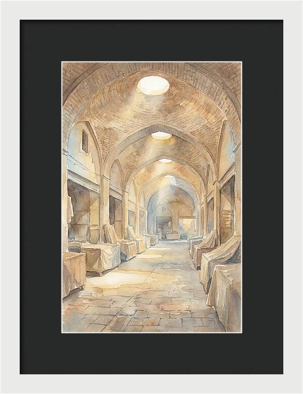Covered Bazaar With Vaulted Brick Ceiling