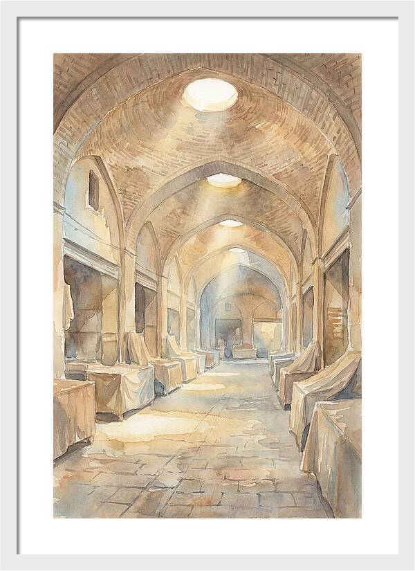 Covered Bazaar With Vaulted Brick Ceiling