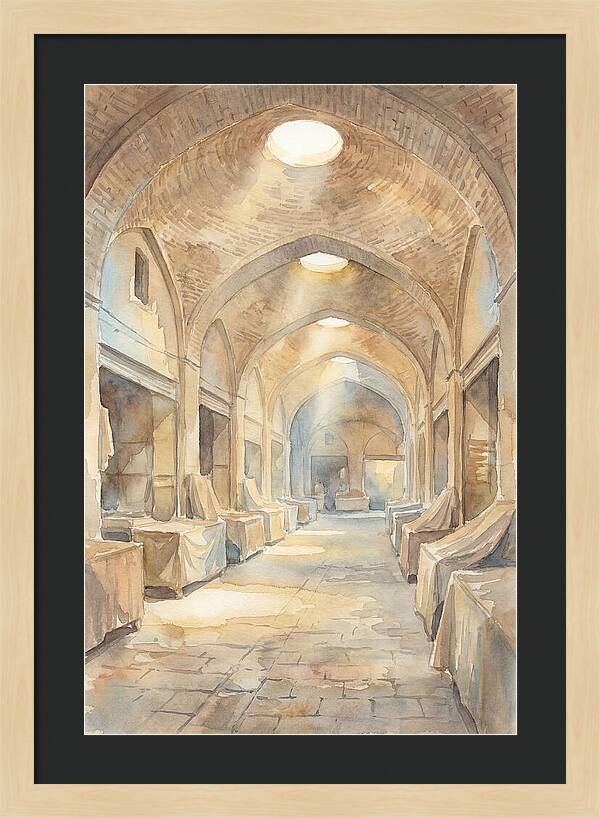 Covered Bazaar With Vaulted Brick Ceiling