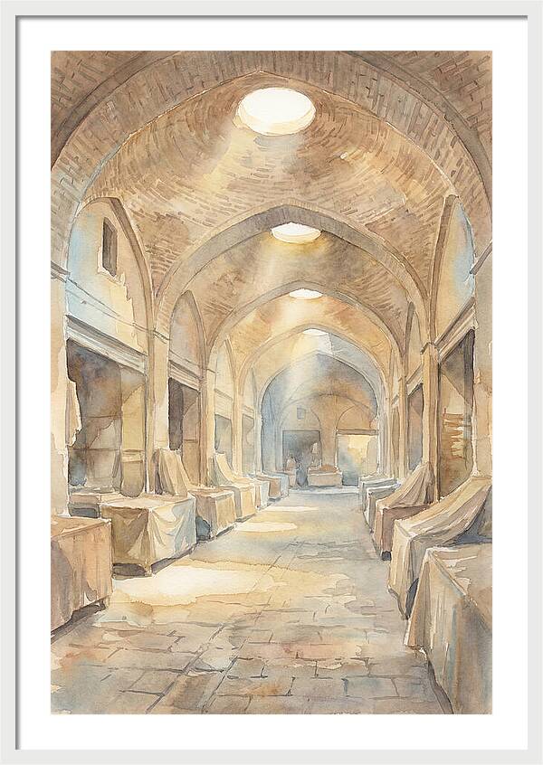 Covered Bazaar With Vaulted Brick Ceiling