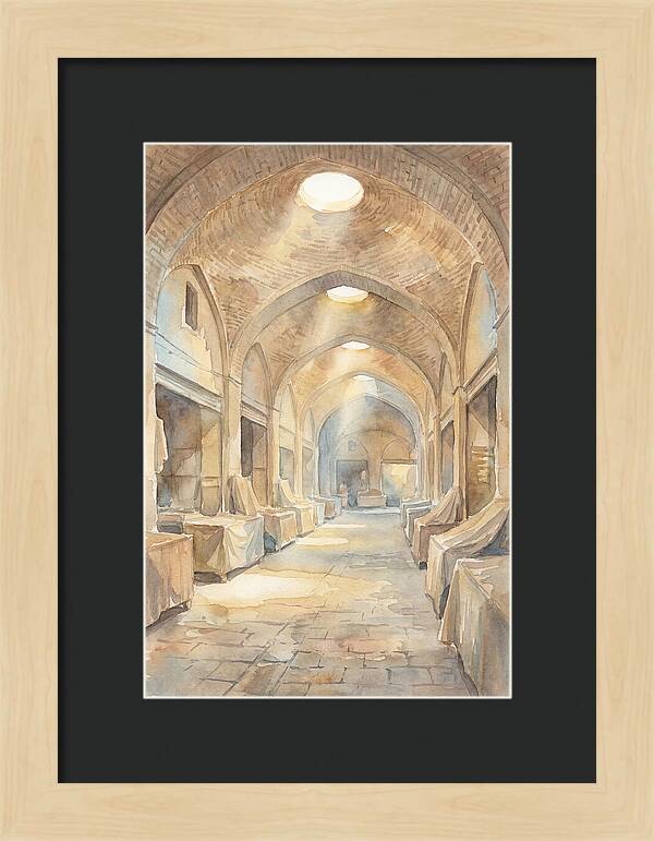Covered Bazaar With Vaulted Brick Ceiling