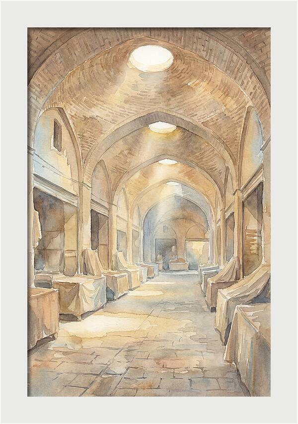 Covered Bazaar With Vaulted Brick Ceiling