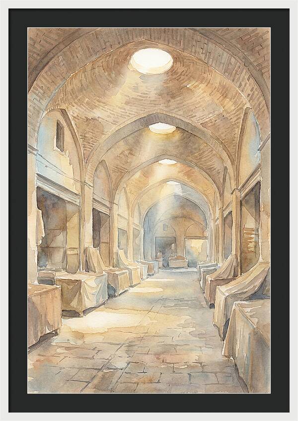 Covered Bazaar With Vaulted Brick Ceiling