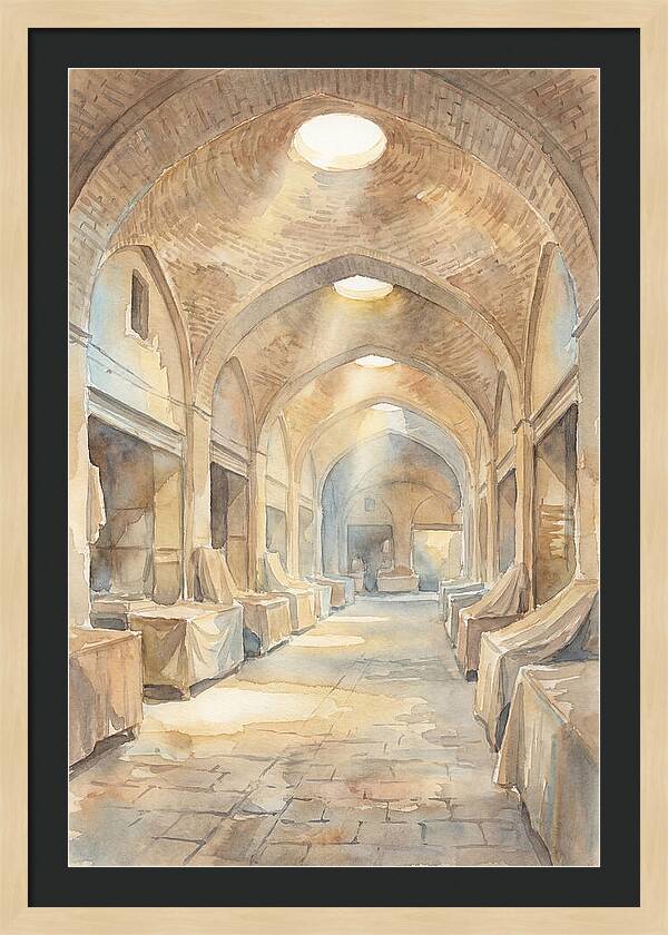 Covered Bazaar With Vaulted Brick Ceiling