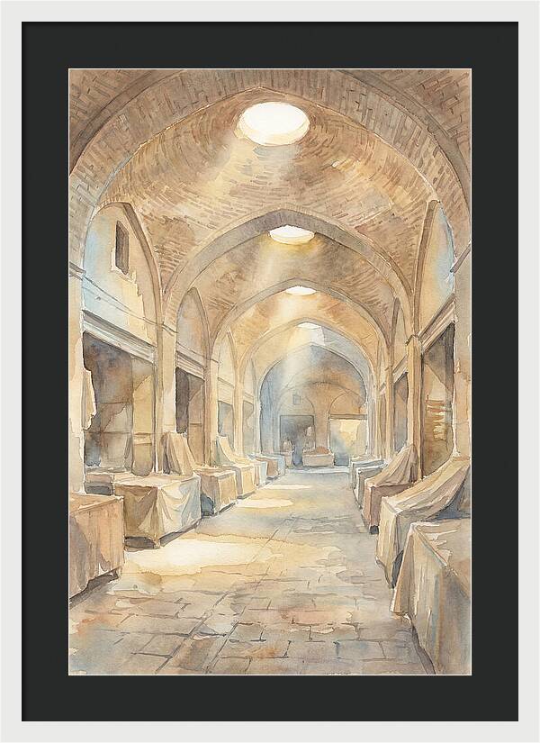 Covered Bazaar With Vaulted Brick Ceiling