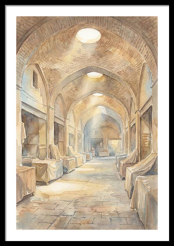 Covered Bazaar With Vaulted Brick Ceiling