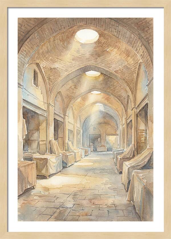 Covered Bazaar With Vaulted Brick Ceiling