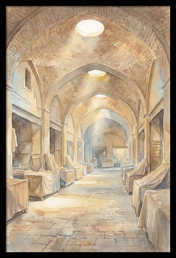 Covered Bazaar With Vaulted Brick Ceiling