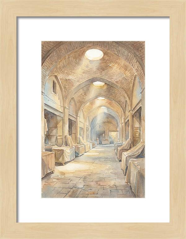 Covered Bazaar With Vaulted Brick Ceiling