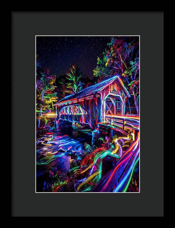 Covered Bridge At Night