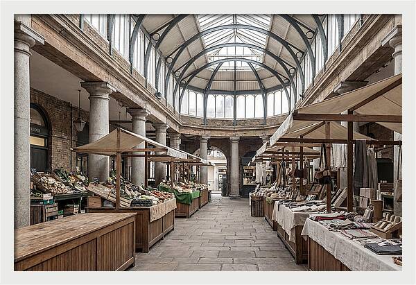 Covered Market Hall With Arched Ceiling
