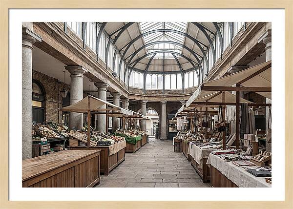 Covered Market Hall With Arched Ceiling