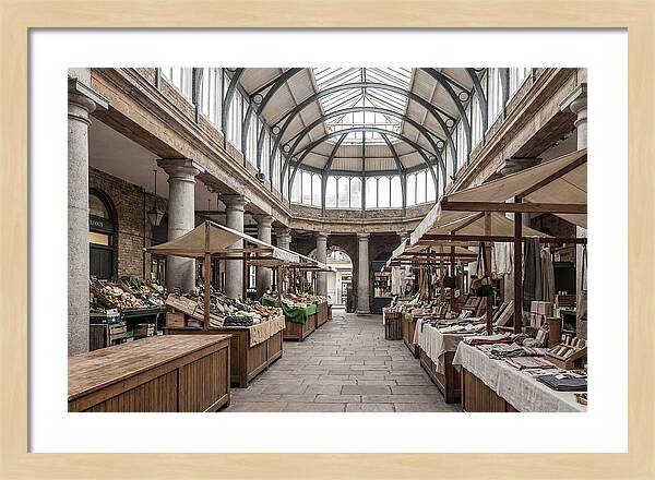 Covered Market Hall With Arched Ceiling