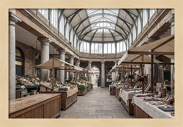 Covered Market Hall With Arched Ceiling