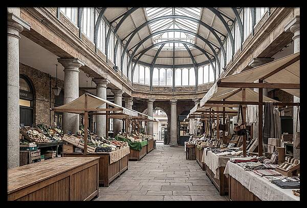 Covered Market Hall With Arched Ceiling