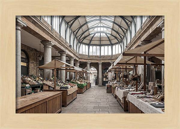 Covered Market Hall With Arched Ceiling