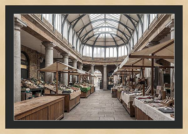 Covered Market Hall With Arched Ceiling