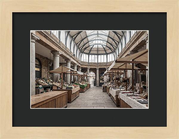 Covered Market Hall With Arched Ceiling