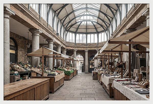 Covered Market Hall With Arched Ceiling