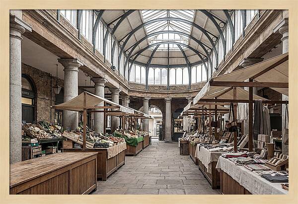 Covered Market Hall With Arched Ceiling