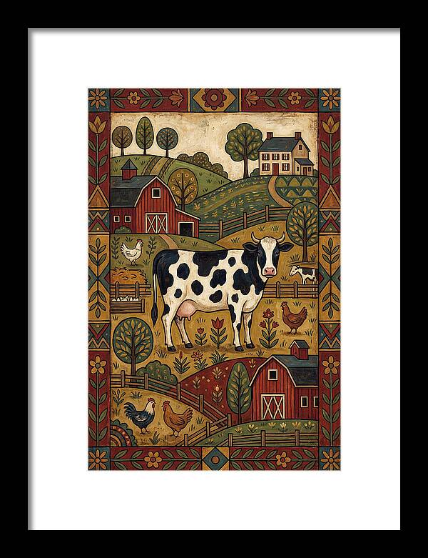 Cow Folk Landscape