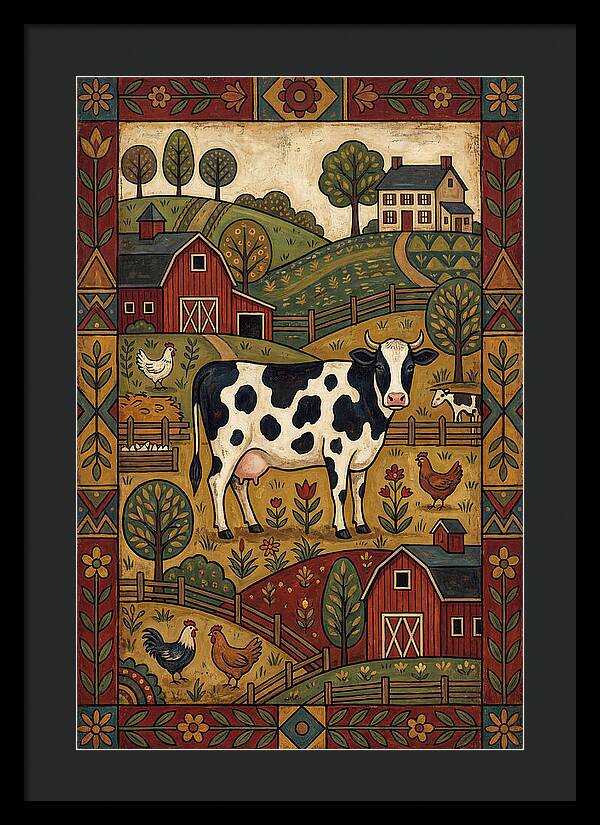 Cow Folk Landscape