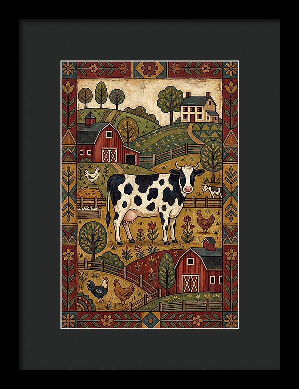 Cow Folk Landscape