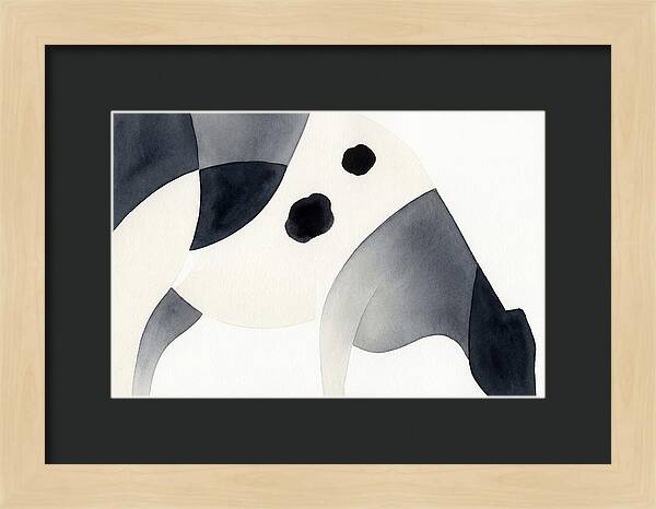 Cow In Minimalist Style