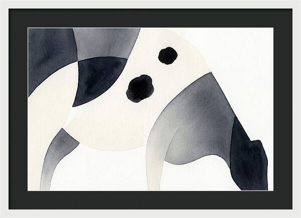 Cow In Minimalist Style