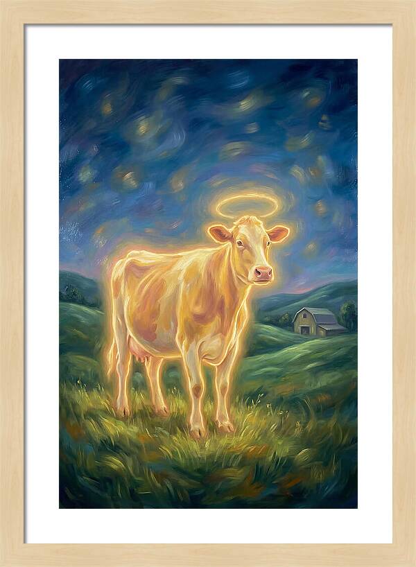 Cow In Pastoral Scene