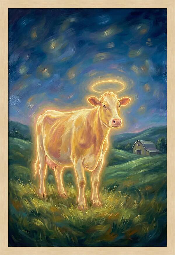Cow In Pastoral Scene