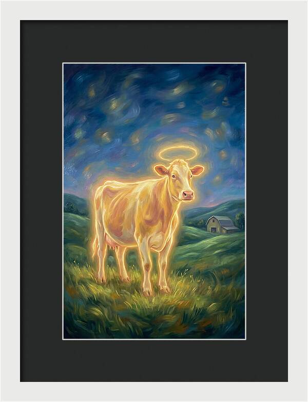 Cow In Pastoral Scene