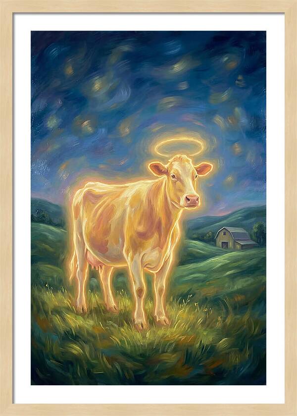 Cow In Pastoral Scene