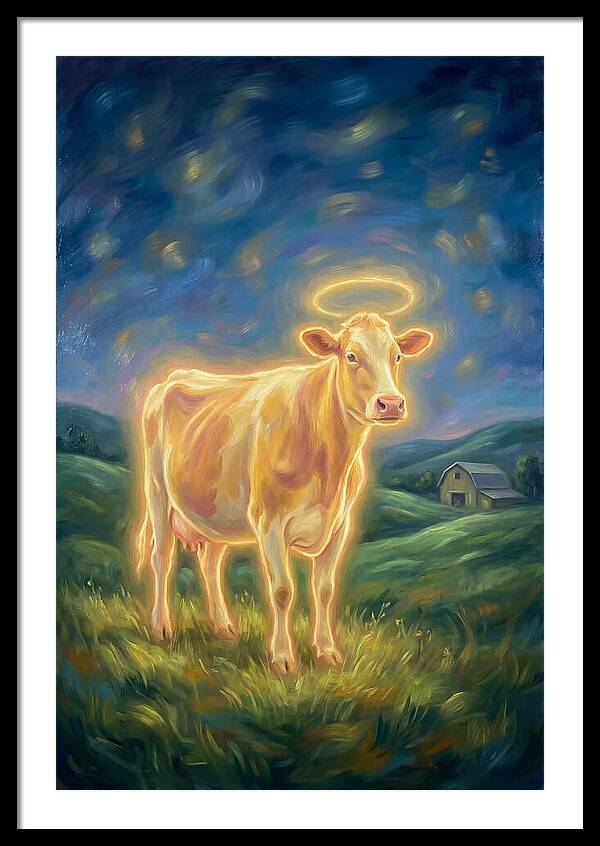 Cow In Pastoral Scene