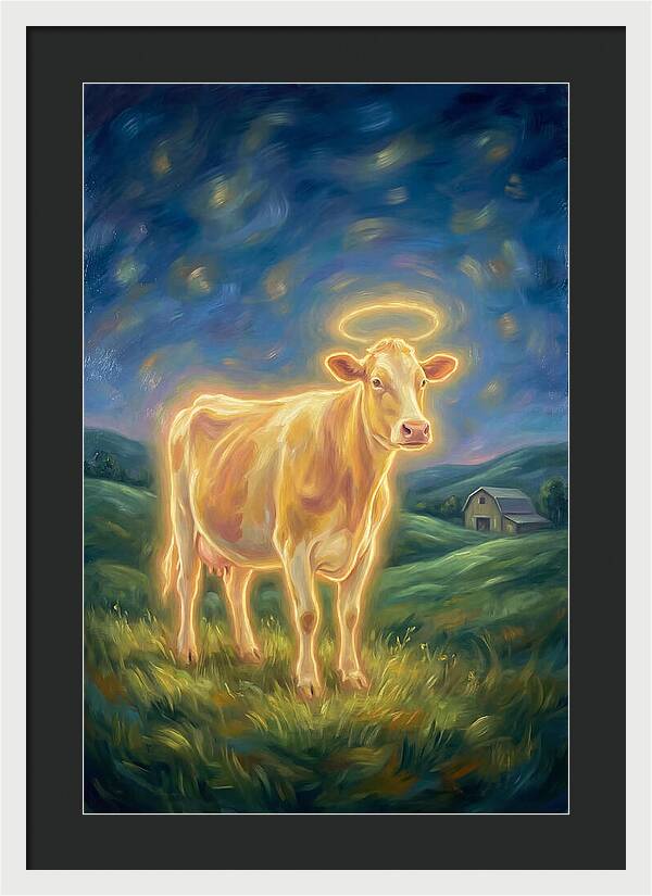 Cow In Pastoral Scene