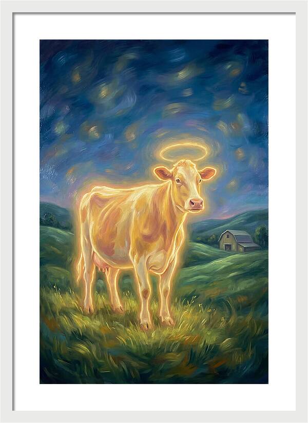 Cow In Pastoral Scene
