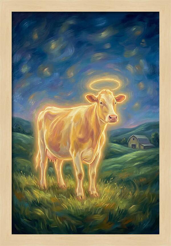 Cow In Pastoral Scene