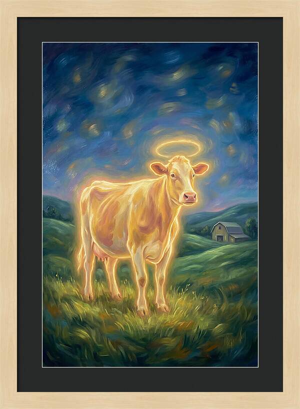 Cow In Pastoral Scene