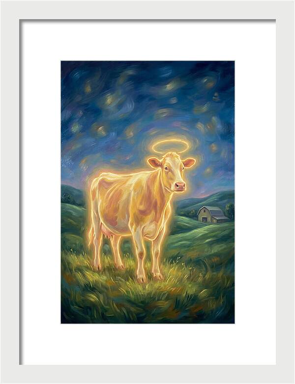 Cow In Pastoral Scene