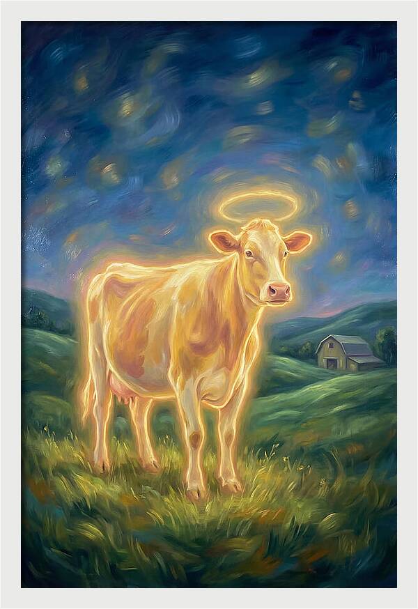 Cow In Pastoral Scene