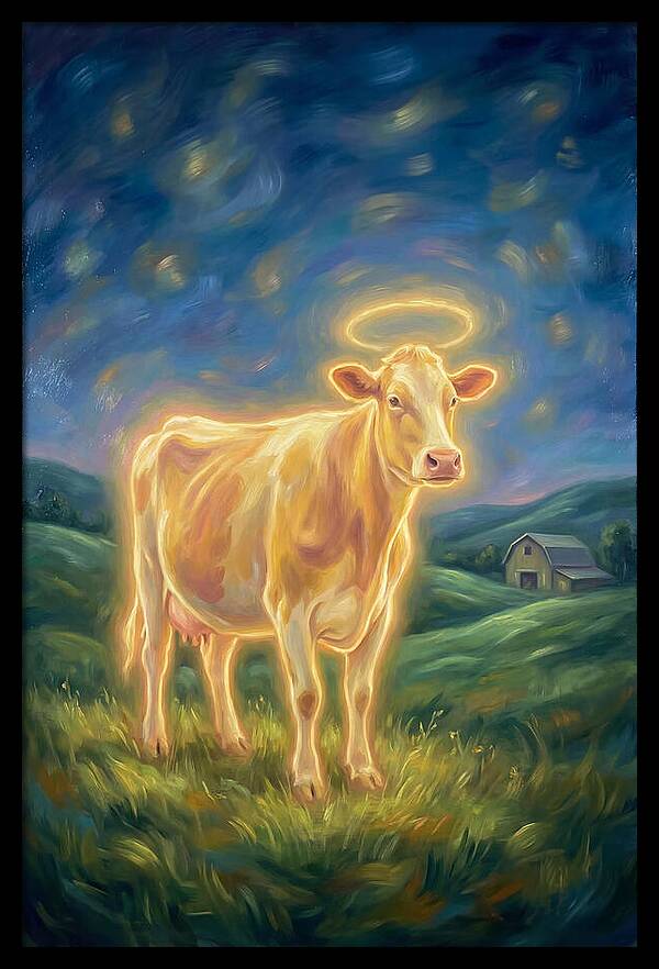 Cow In Pastoral Scene