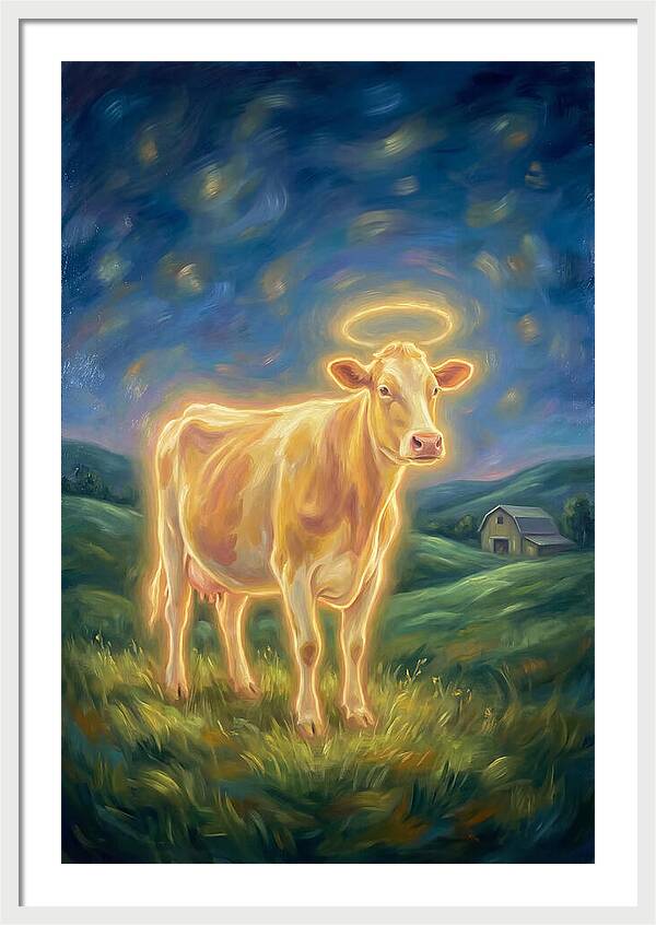 Cow In Pastoral Scene