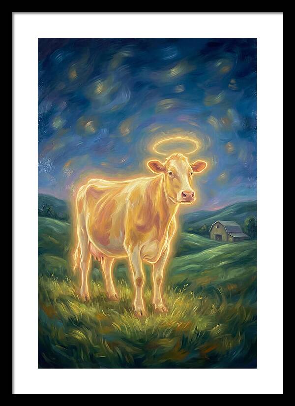 Cow In Pastoral Scene