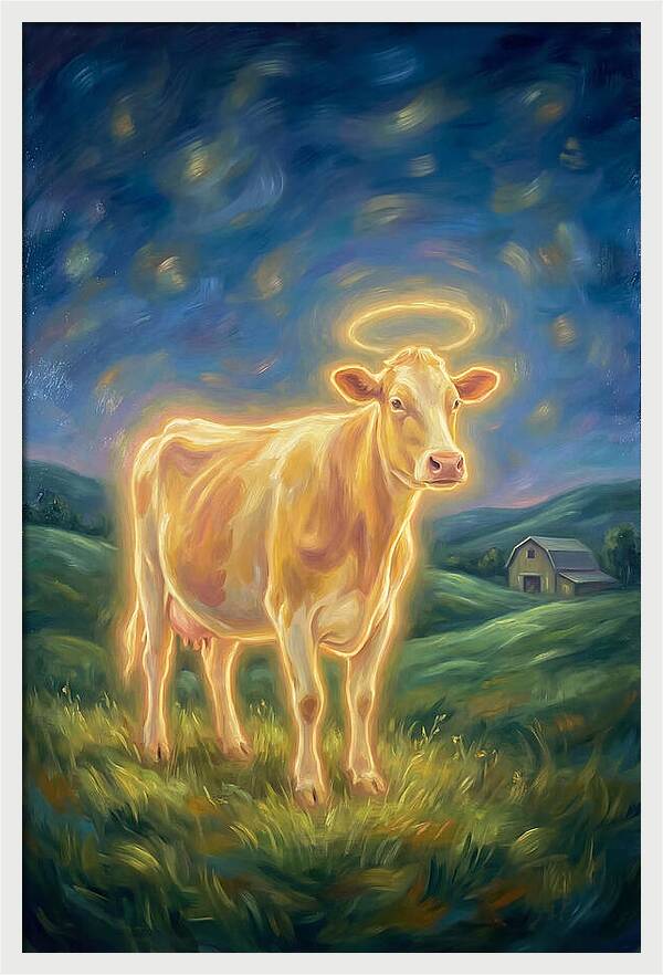 Cow In Pastoral Scene
