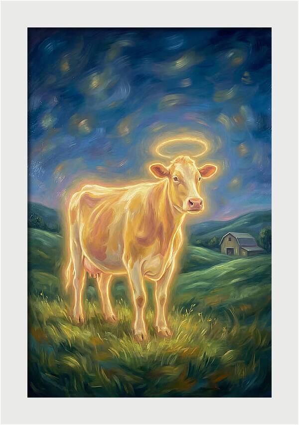 Cow In Pastoral Scene