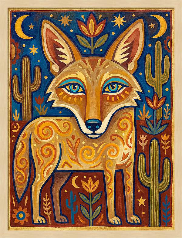 Coyote Folk Art