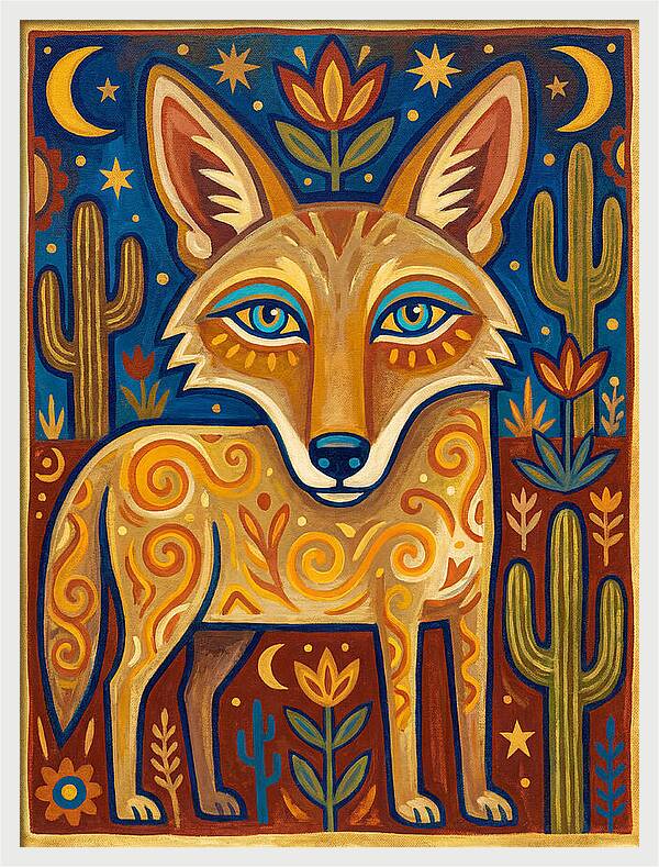 Coyote Folk Art