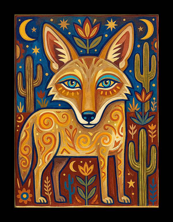 Coyote Folk Art