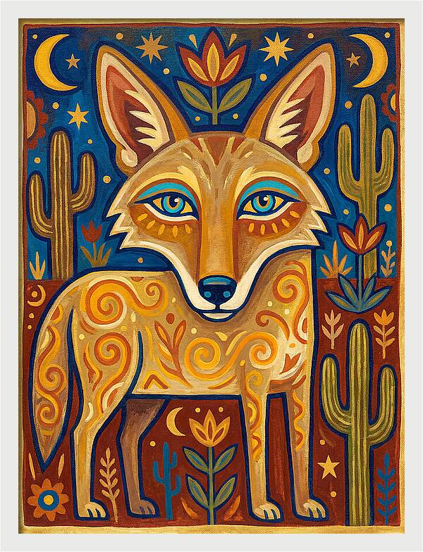 Coyote Folk Art