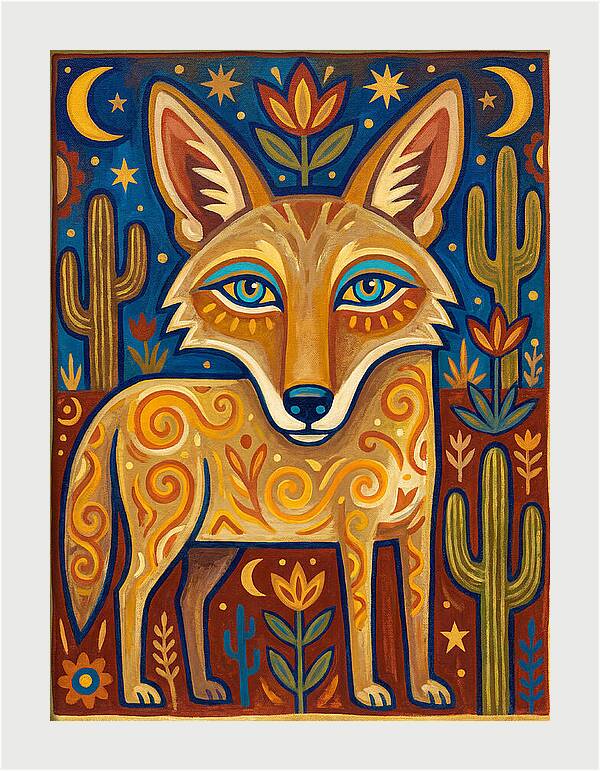 Coyote Folk Art